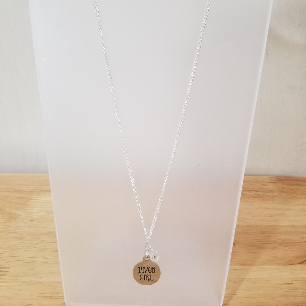 Handcrafted Silver Plated 'River Girl' Necklace with Quartz - Picture 5 of 7